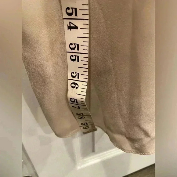 Pretty by Rory Mauve Flutter Top Spaghetti Strap Flowy Back Slit Dress Size S - Picture 5 of 9